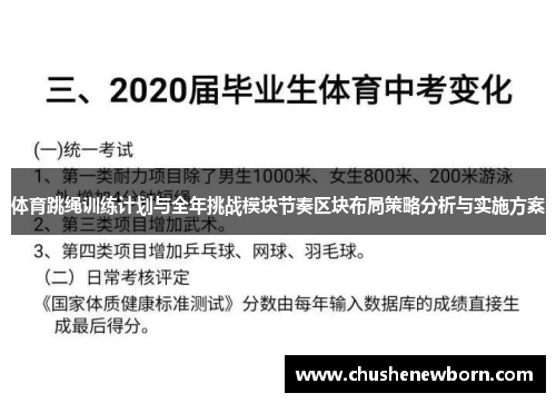 体育跳绳训练计划与全年挑战模块节奏区块布局策略分析与实施方案